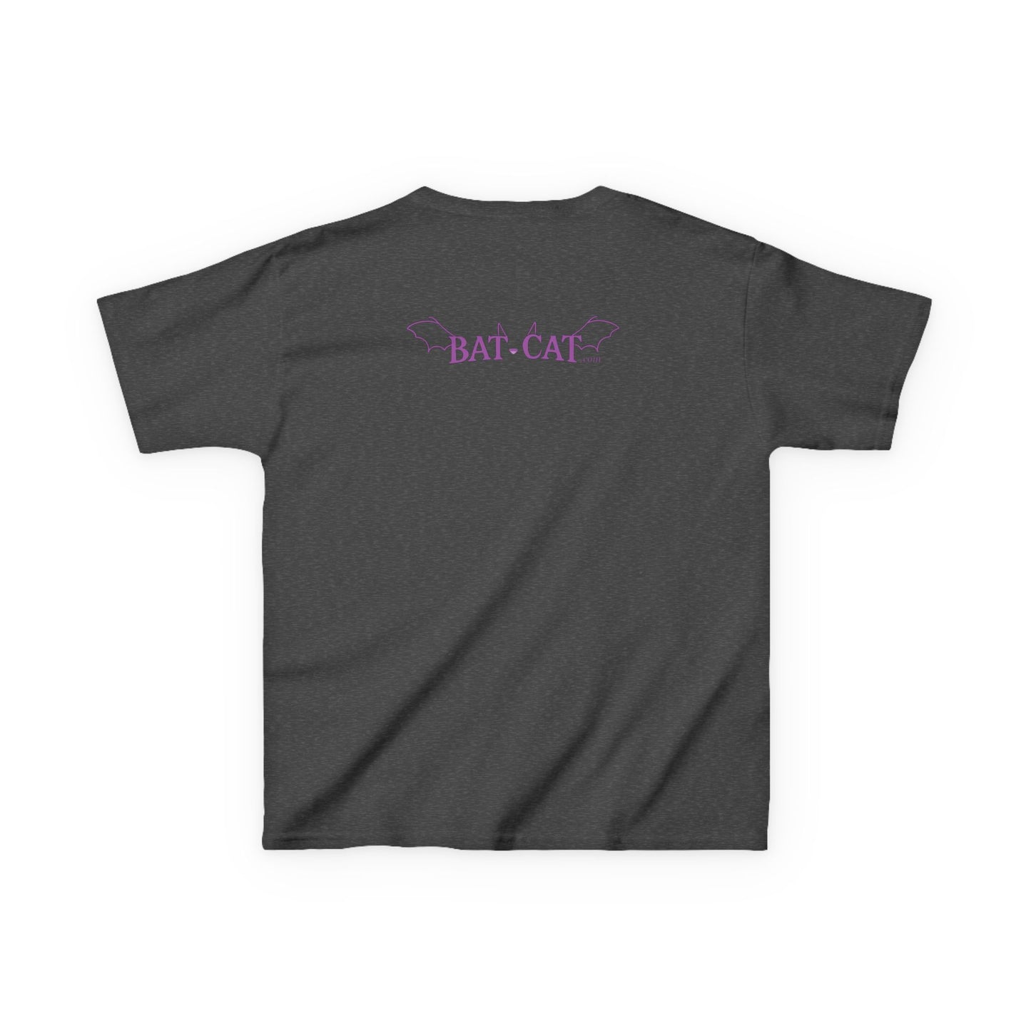 Kids Yin Yang bat-cat Cotton Tee