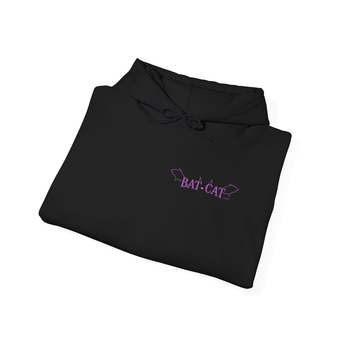 Purple bat-cat Unisex Hooded Sweatshirt