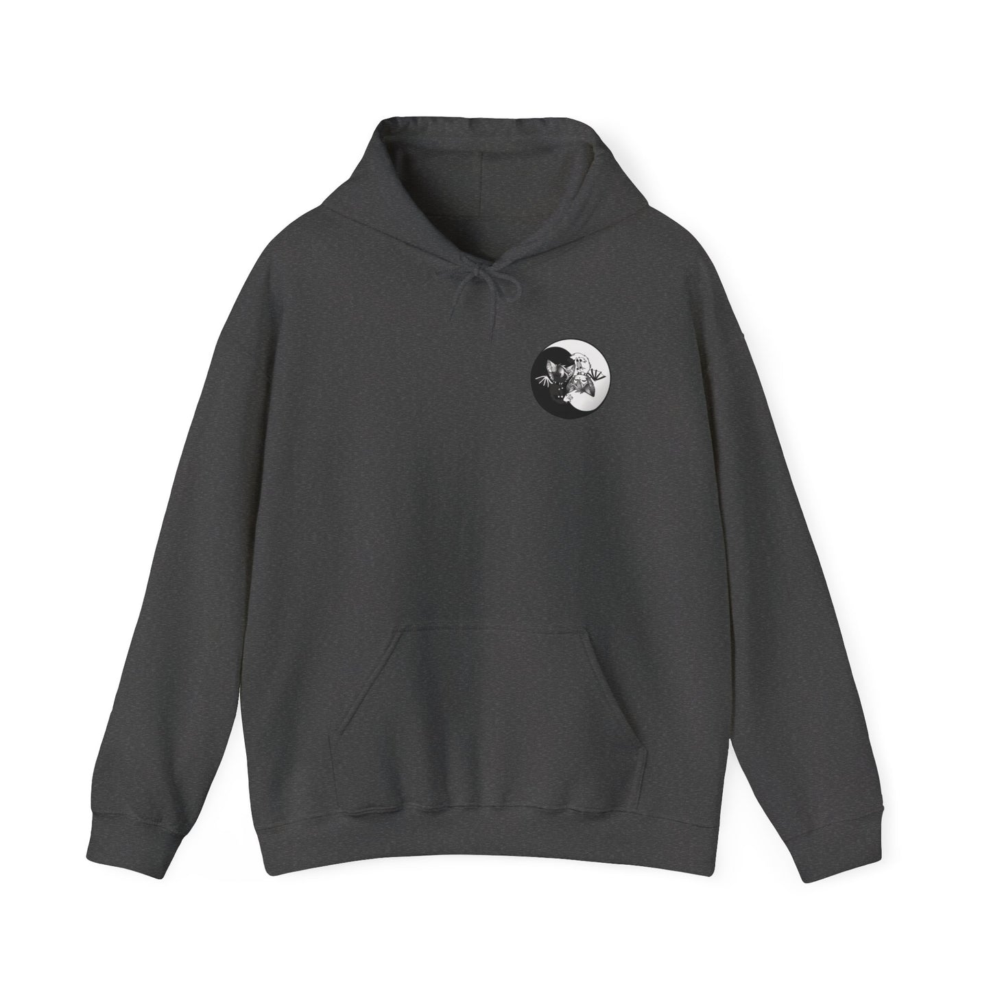 Yin Yang bat-cat Unisex Hooded Sweatshirt