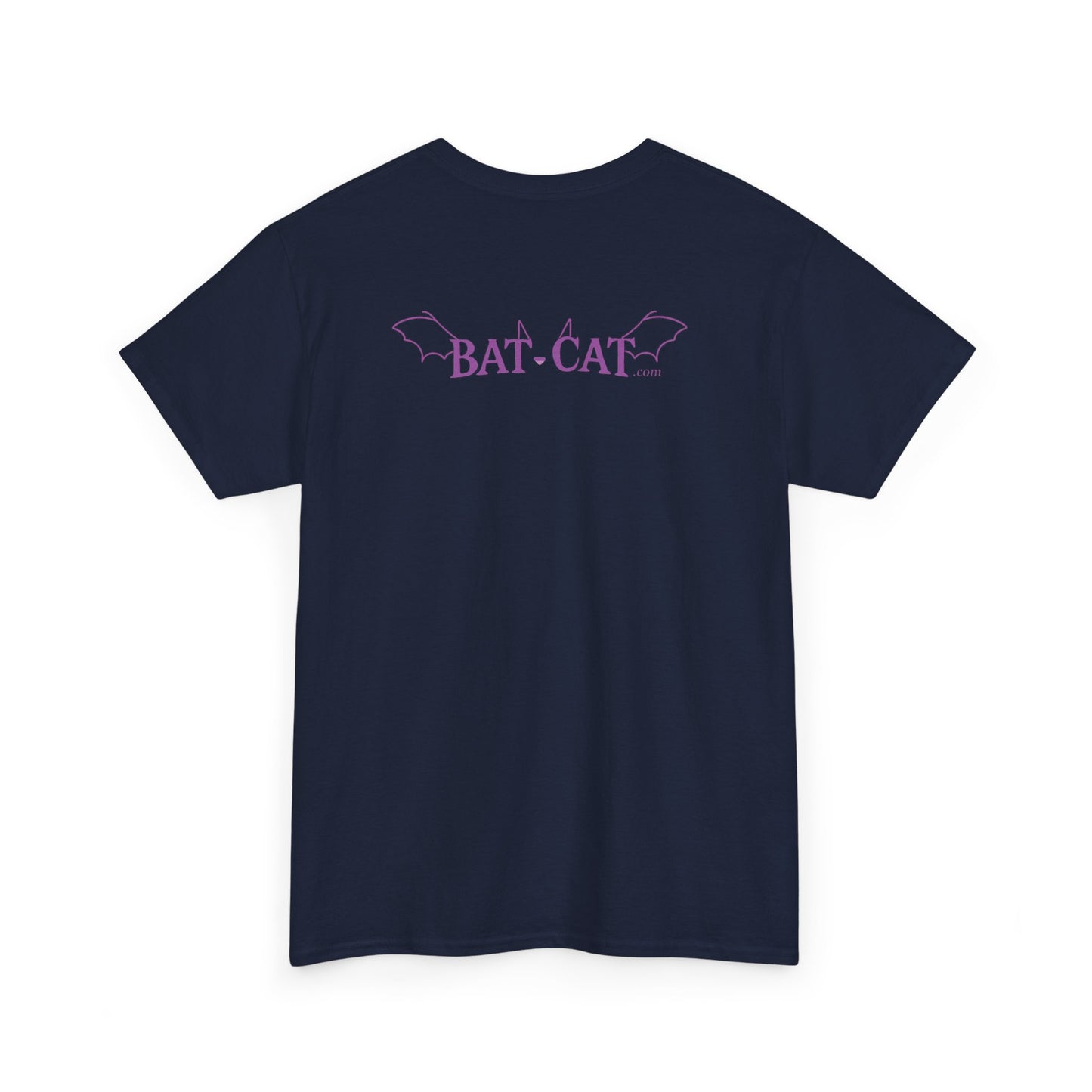 Yin Yang bat-cat Unisex heavy Cotton Tee