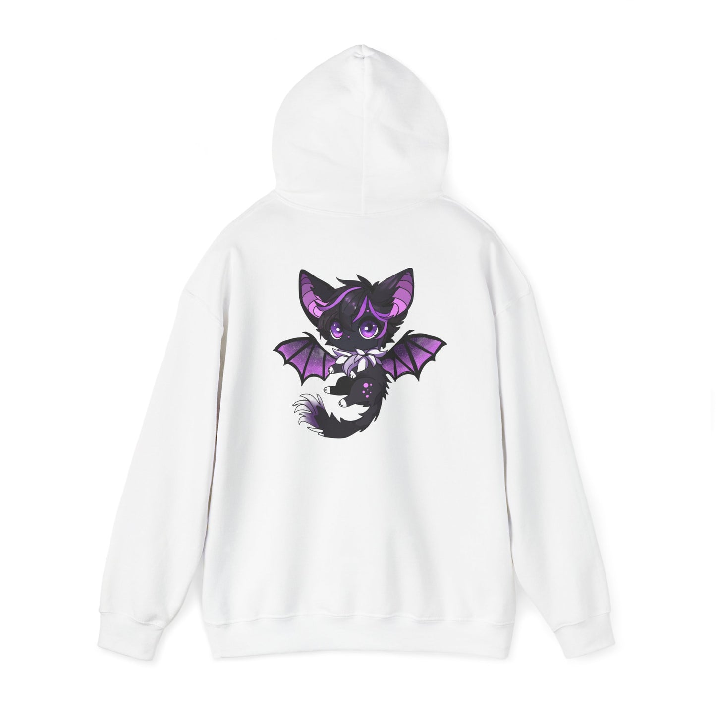 Purple bat-cat Unisex Hooded Sweatshirt