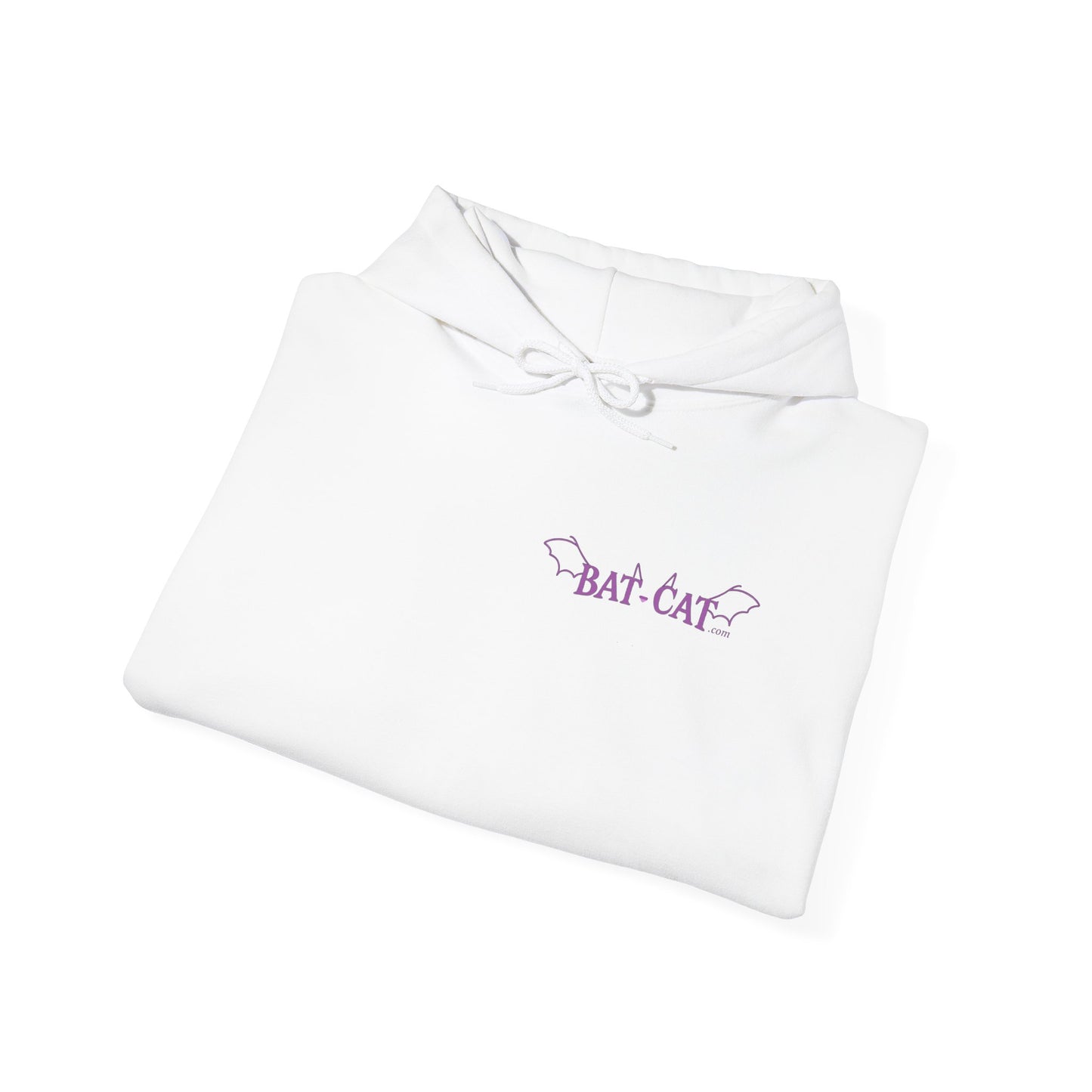 Purple bat-cat Unisex Hooded Sweatshirt