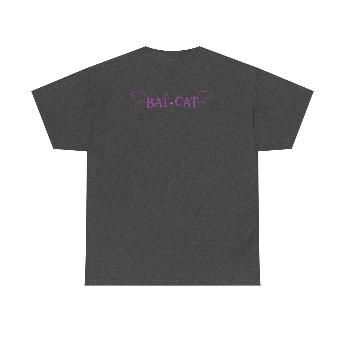 Yin Yang bat-cat Unisex heavy Cotton Tee