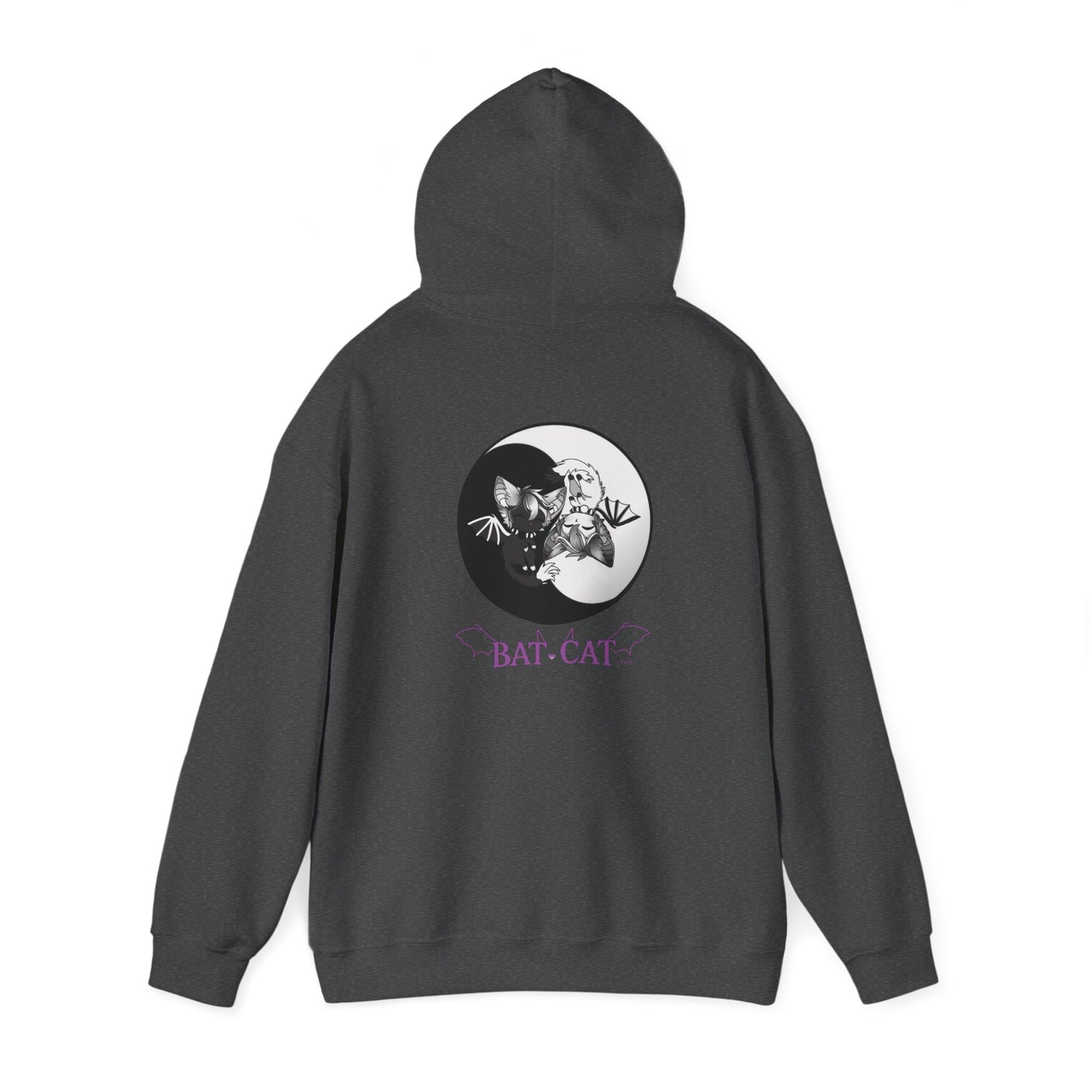 Yin Yang bat-cat Unisex Hooded Sweatshirt