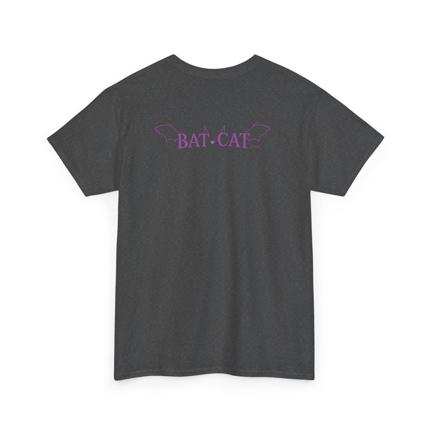 Yin Yang bat-cat Unisex heavy Cotton Tee