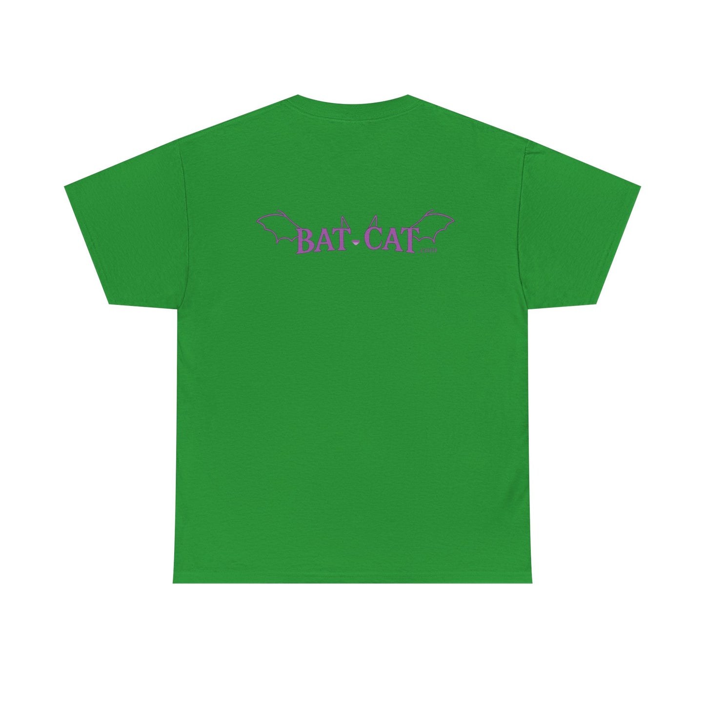 Green bat-cat Unisex Cotton Tee