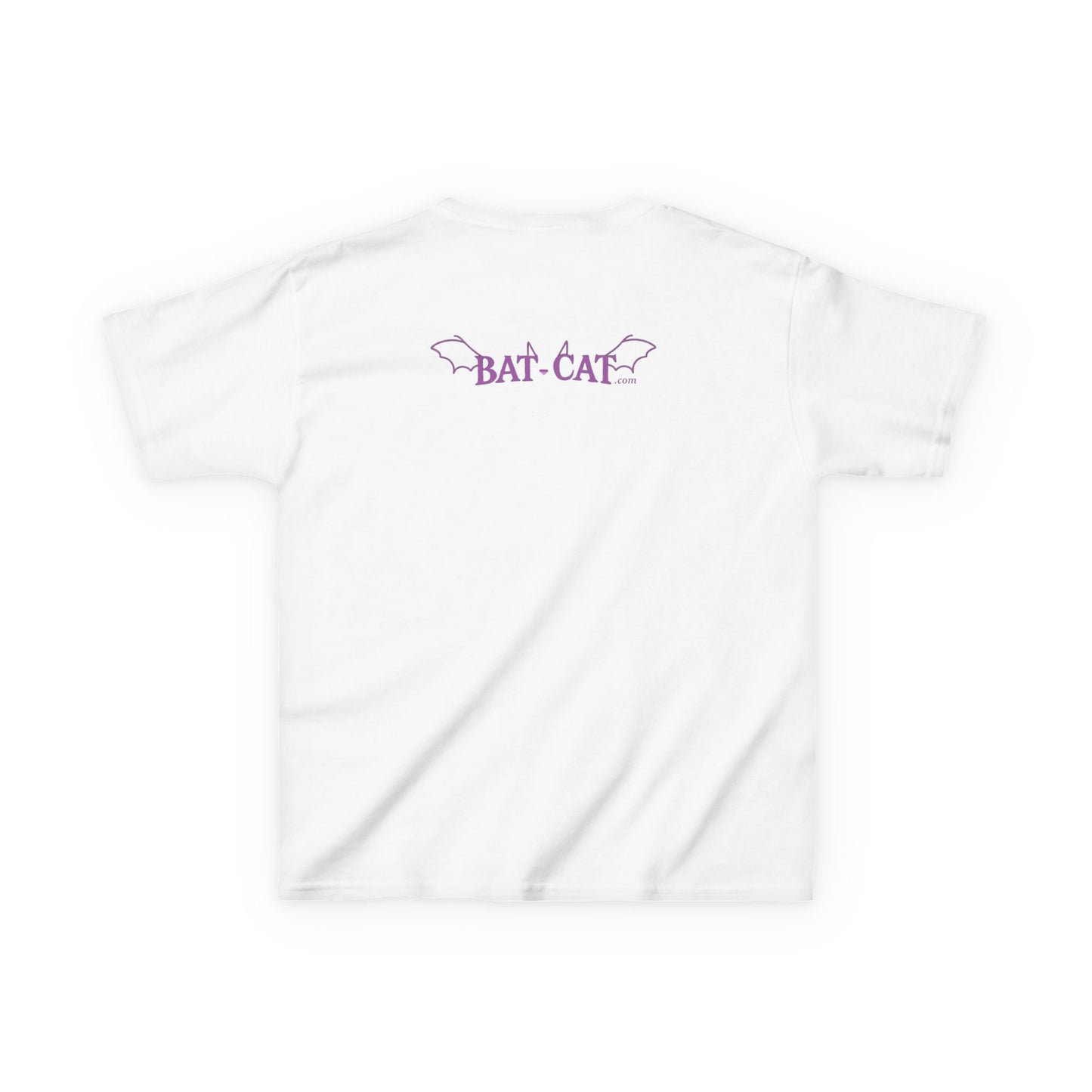 Kids Yin Yang bat-cat Cotton Tee