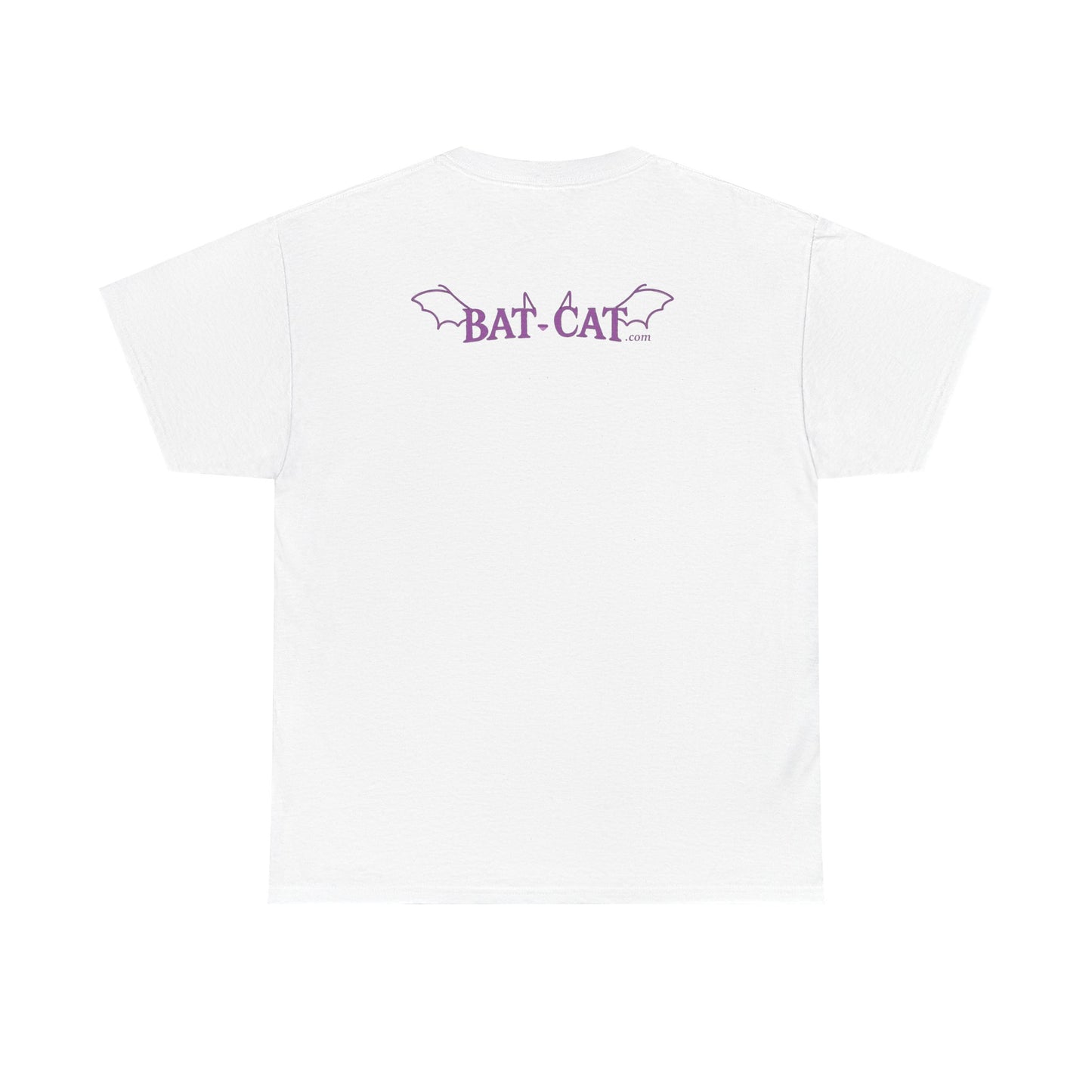Yin Yang bat-cat Unisex heavy Cotton Tee