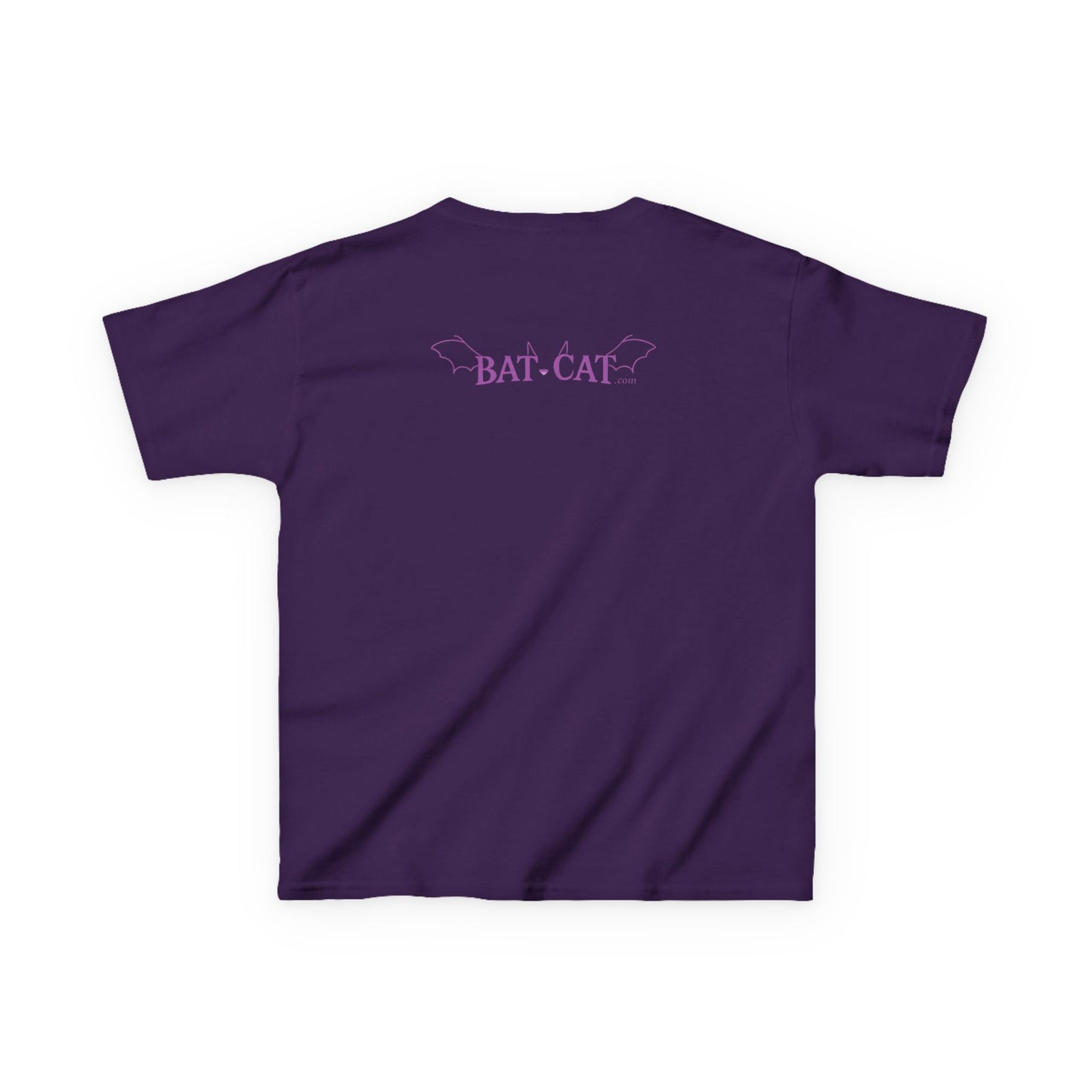 Kids Yin Yang bat-cat Cotton Tee