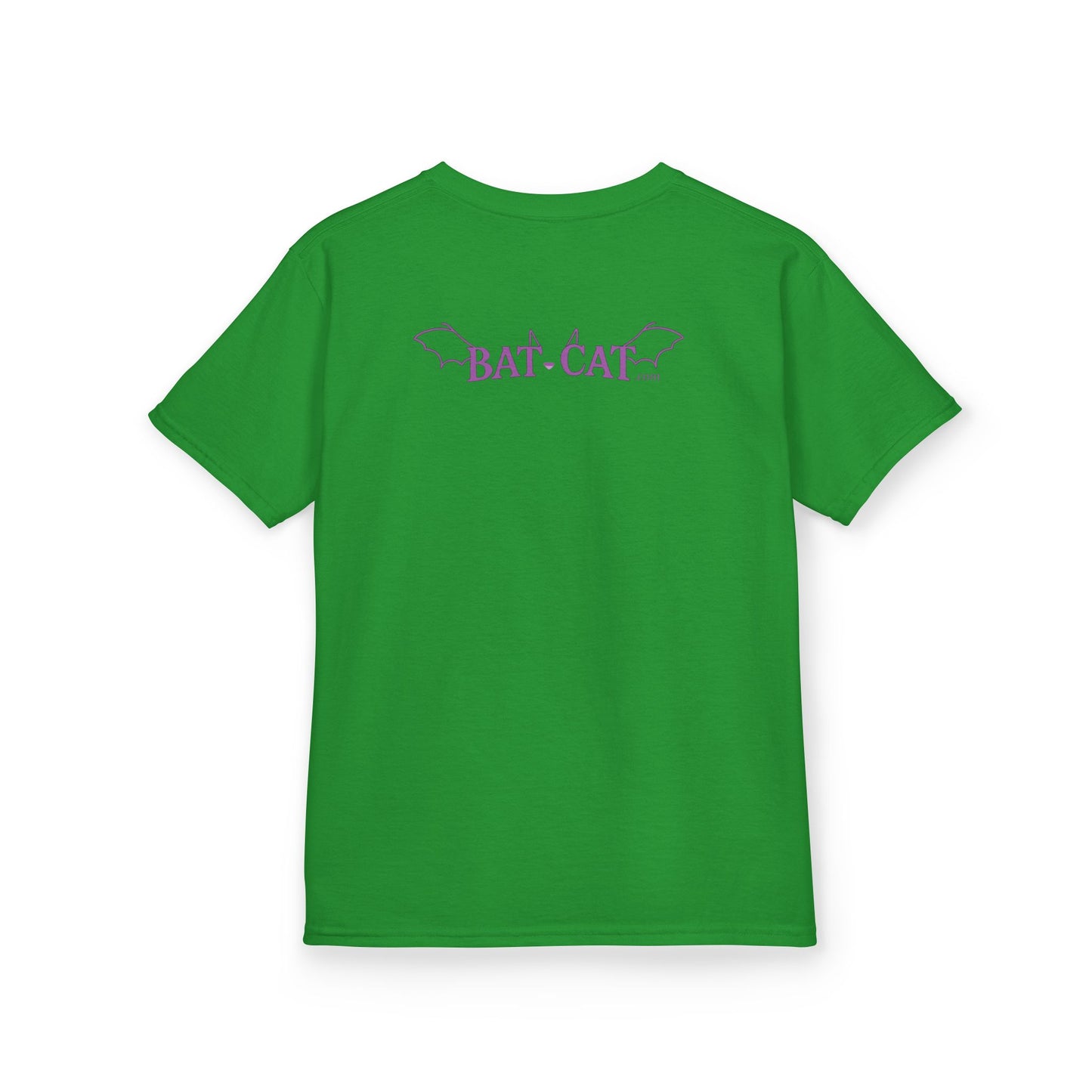 Green bat-cat Kids Cotton Tee