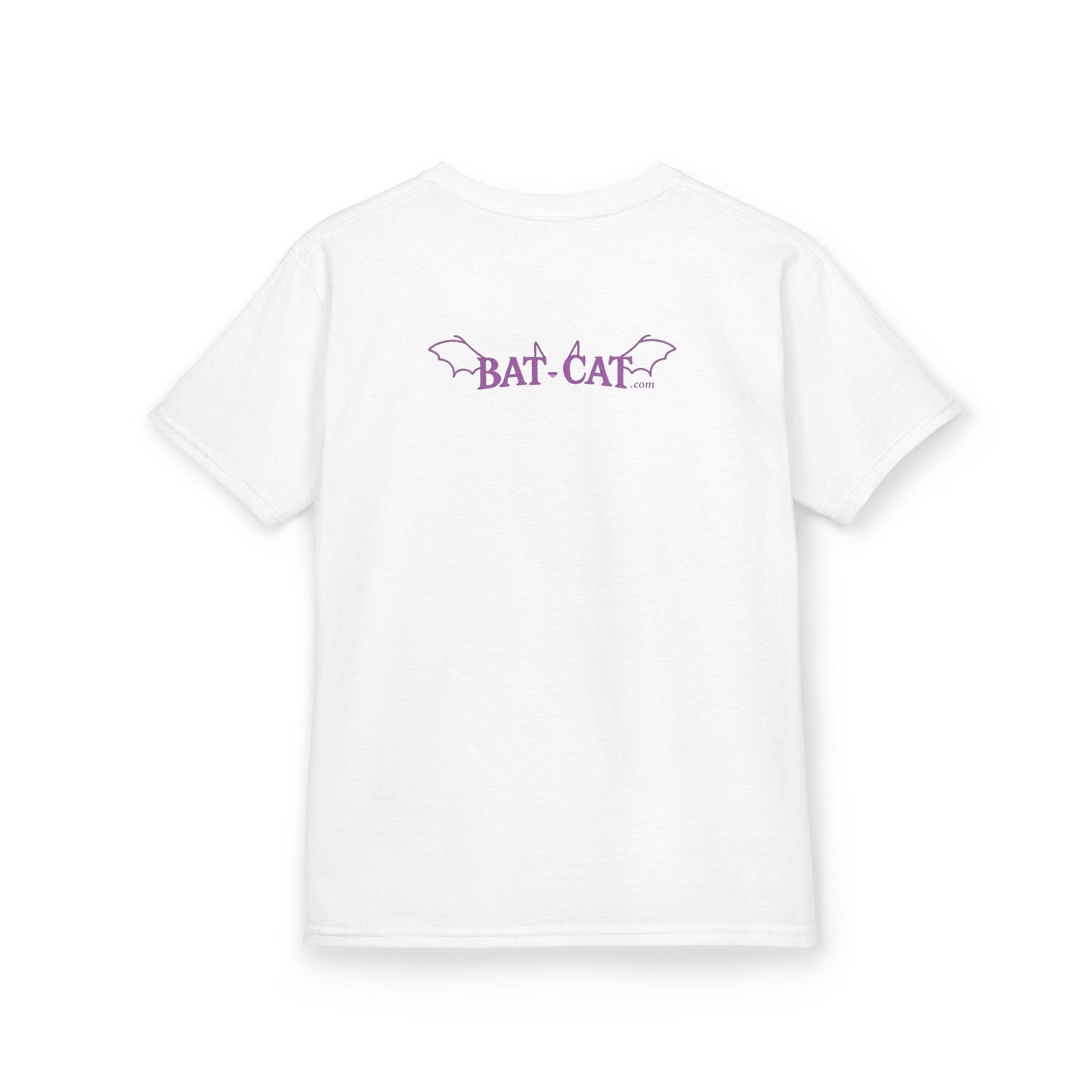 Kids Yin Yang bat-cat Cotton Tee