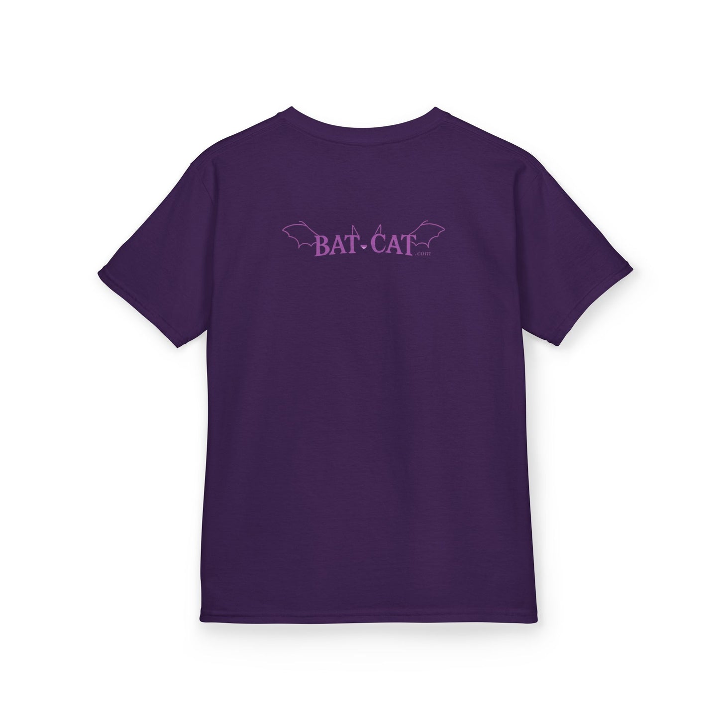 Kids Yin Yang bat-cat Cotton Tee