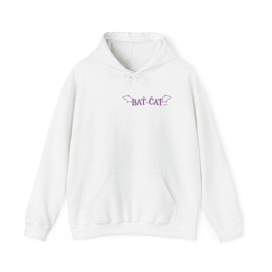 Green bat-cat Unisex Hooded Sweatshirt