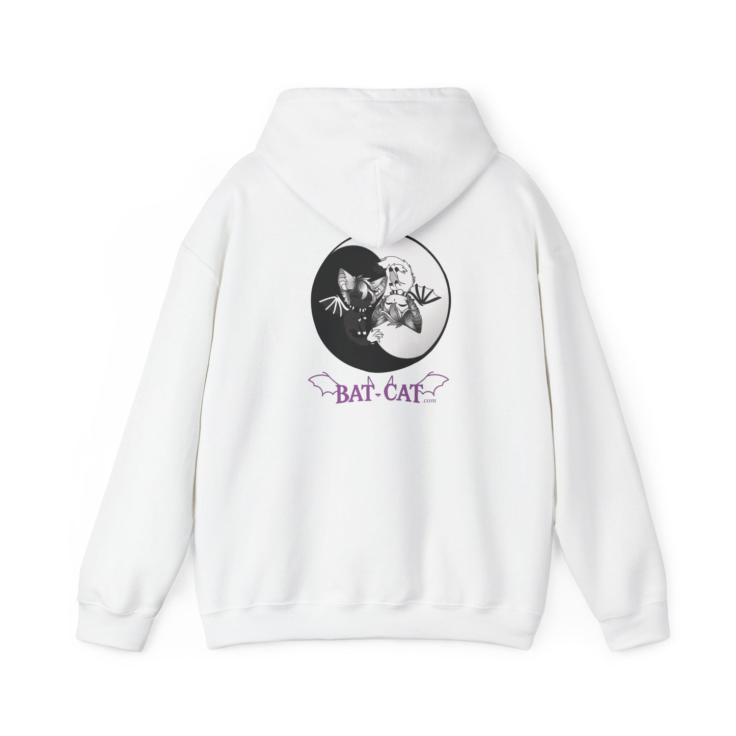 Yin Yang bat-cat Unisex Hooded Sweatshirt