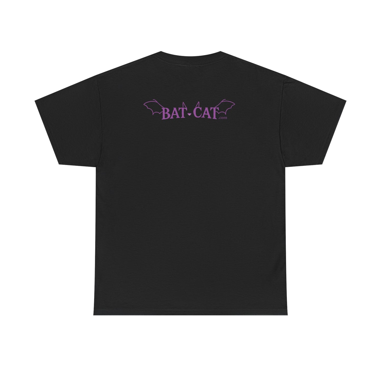 Yin Yang bat-cat Unisex heavy Cotton Tee