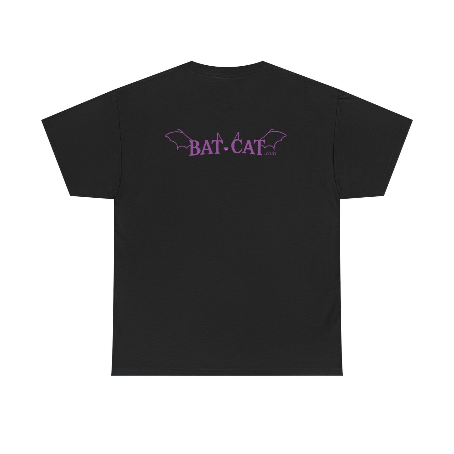 Purple bat-cat Unisex Cotton Tee
