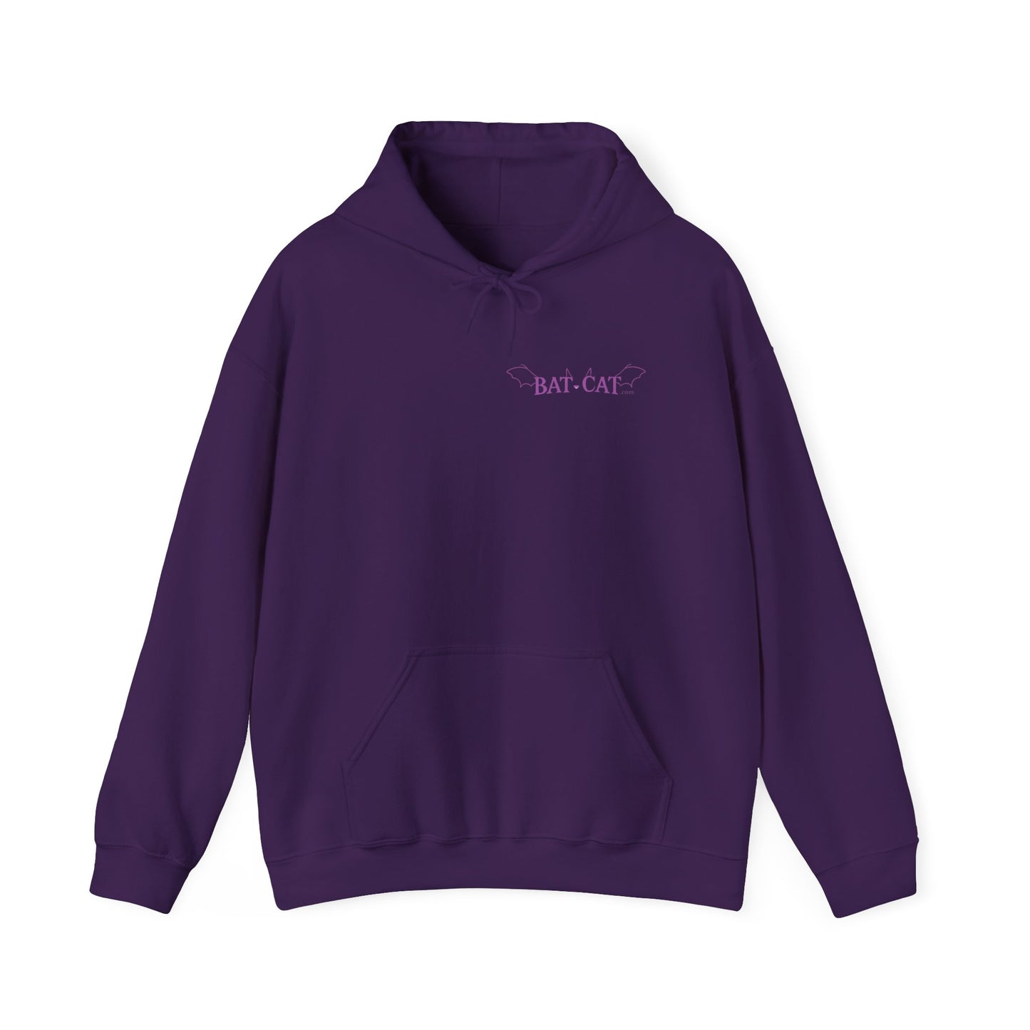 Purple bat-cat Unisex Hooded Sweatshirt