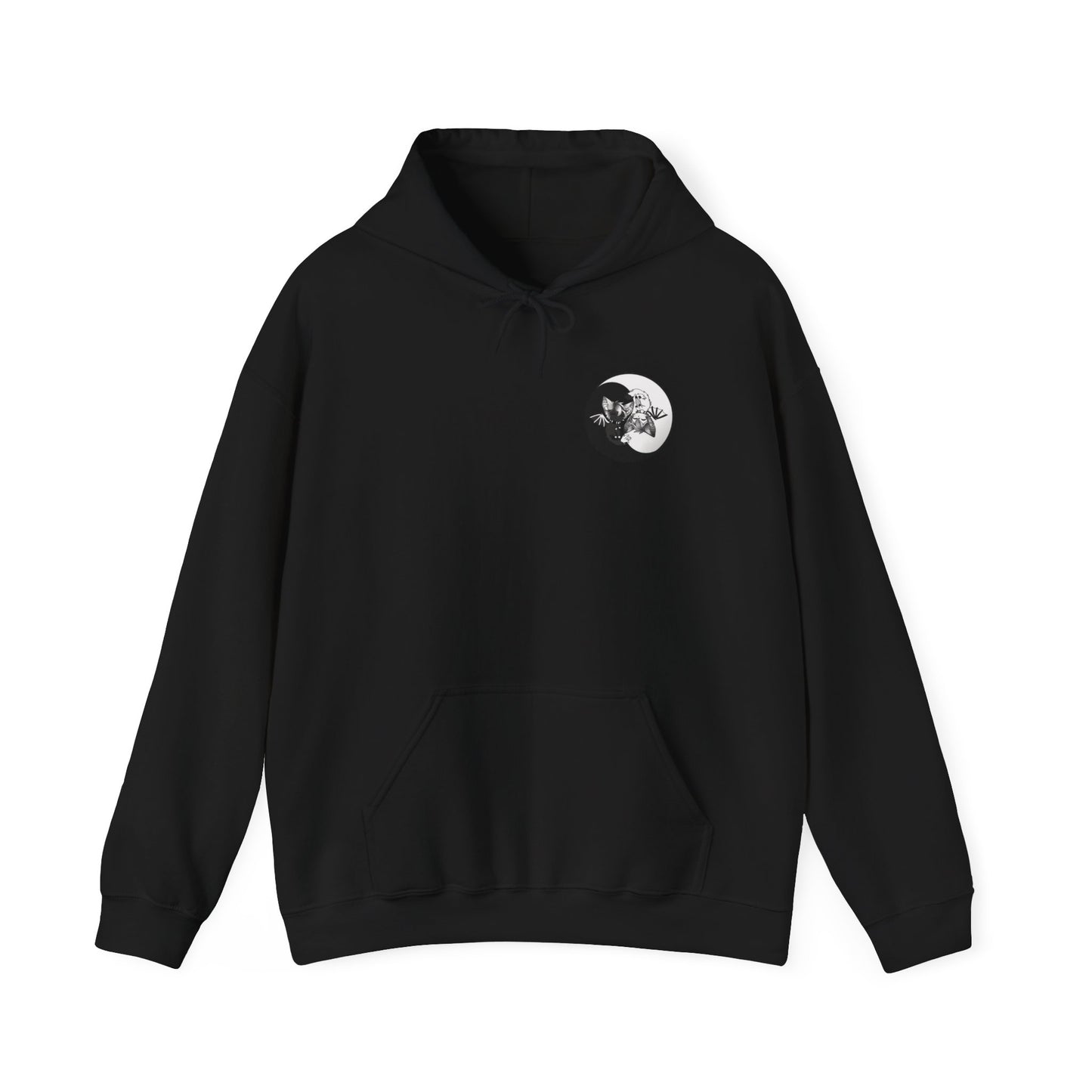 Yin Yang bat-cat Unisex Hooded Sweatshirt