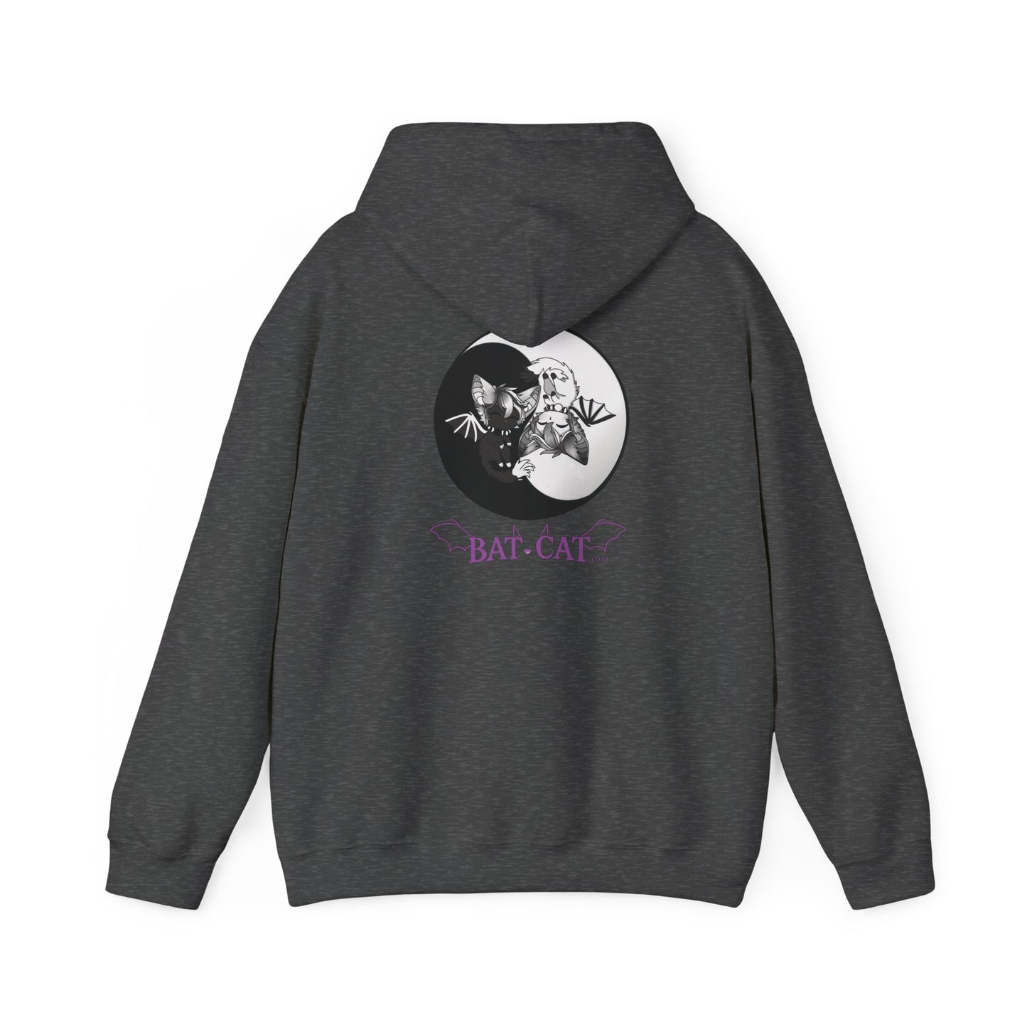 Yin Yang bat-cat Unisex Hooded Sweatshirt