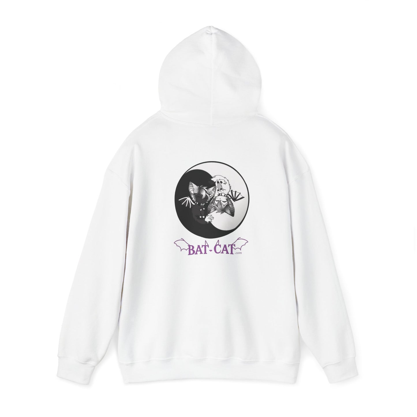 Yin Yang bat-cat Unisex Hooded Sweatshirt