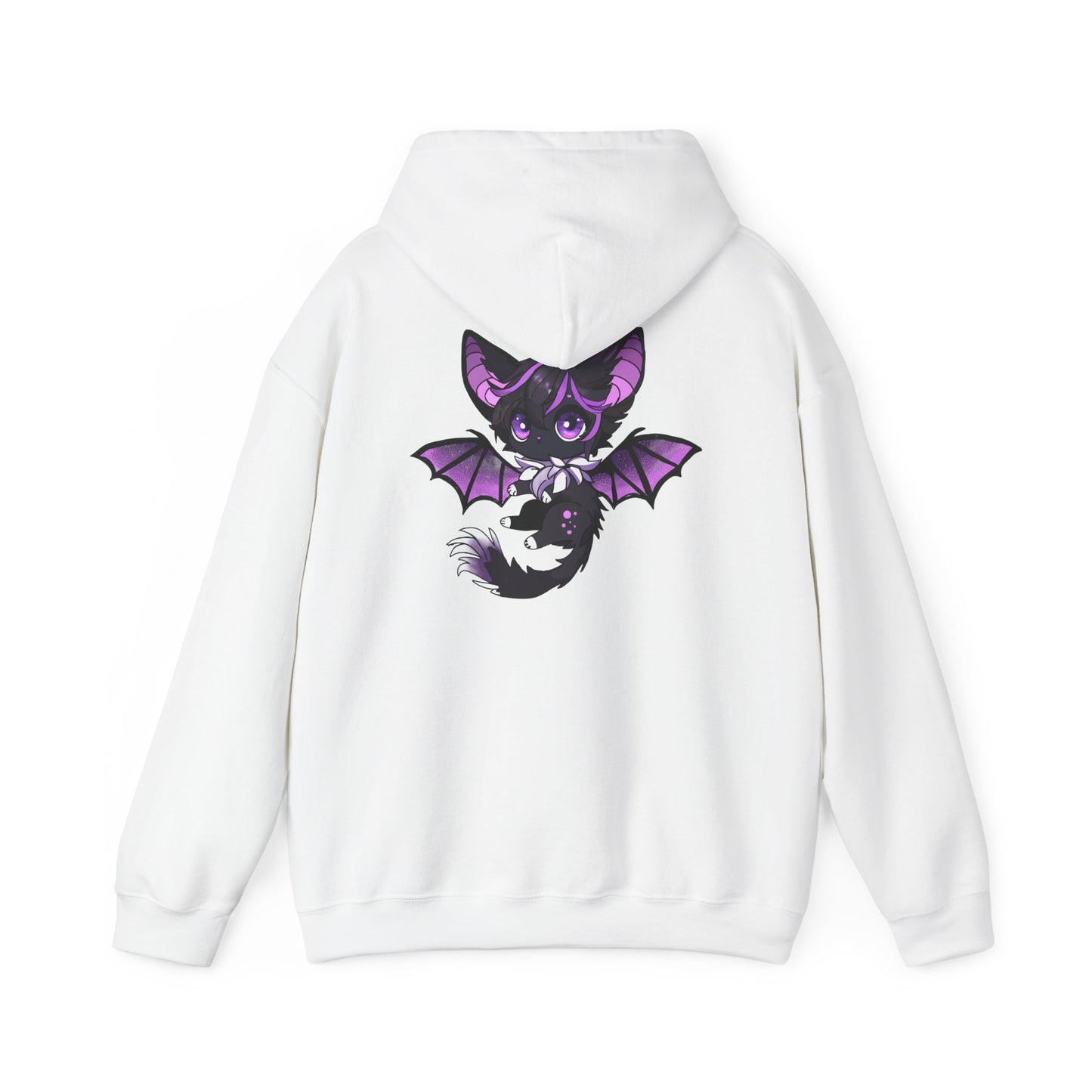 Purple bat-cat Unisex Hooded Sweatshirt