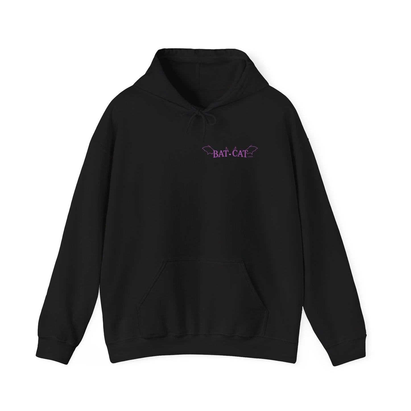 Purple bat-cat Unisex Hooded Sweatshirt