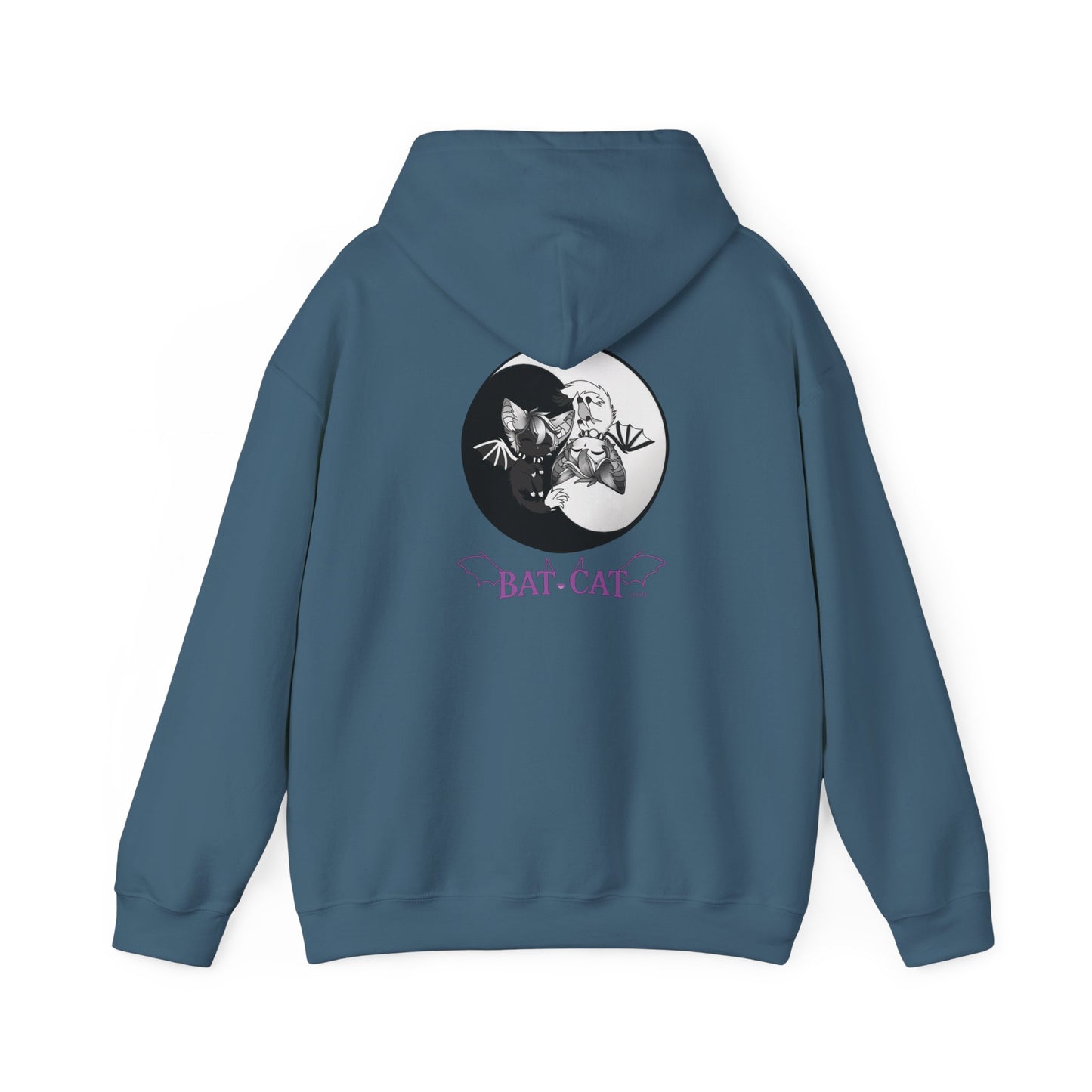 Yin Yang bat-cat Unisex Hooded Sweatshirt
