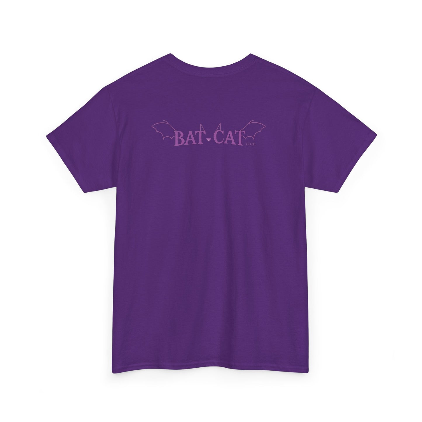 Yin Yang bat-cat Unisex heavy Cotton Tee