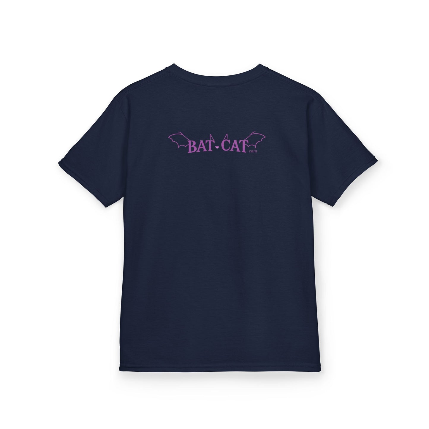 Kids Yin Yang bat-cat Cotton Tee
