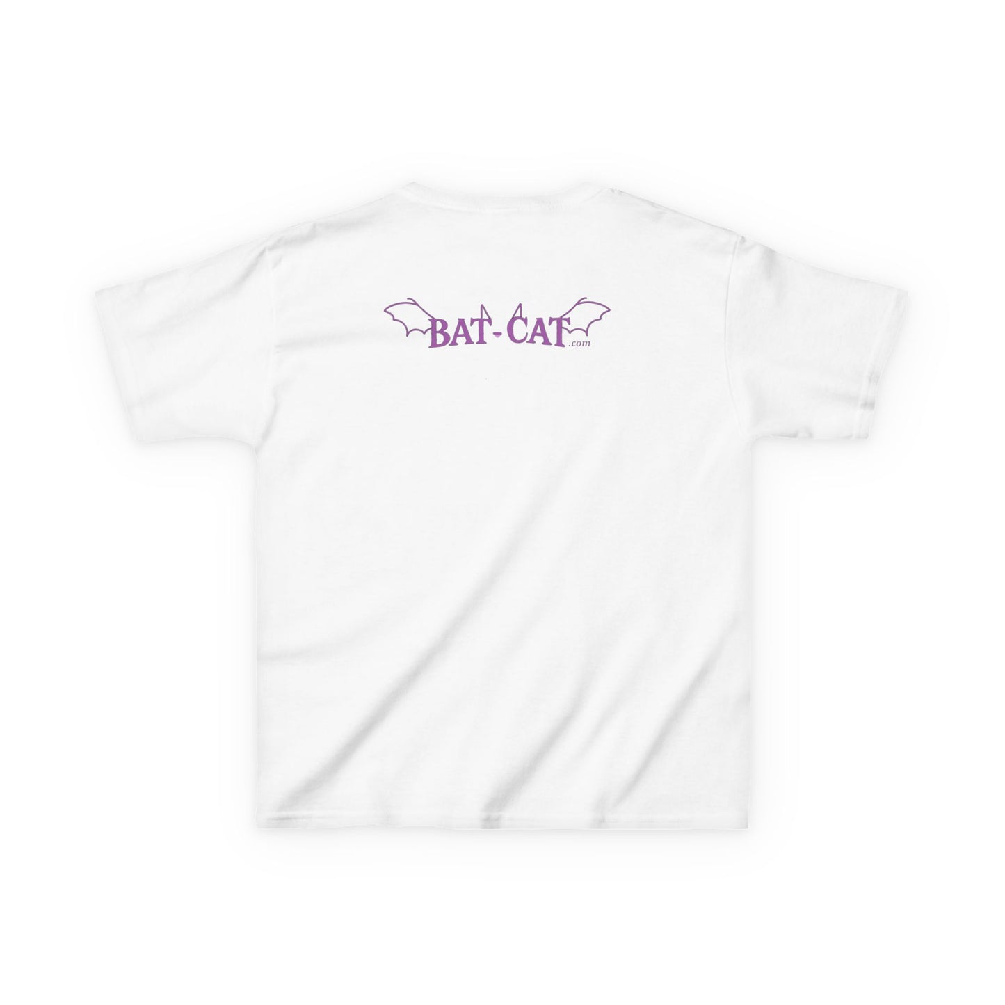 Green bat-cat Kids Cotton Tee