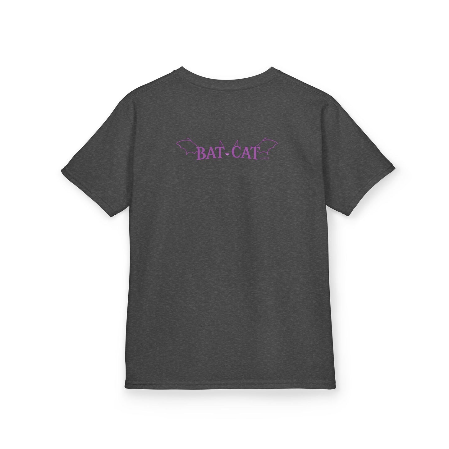 Kids Yin Yang bat-cat Cotton Tee