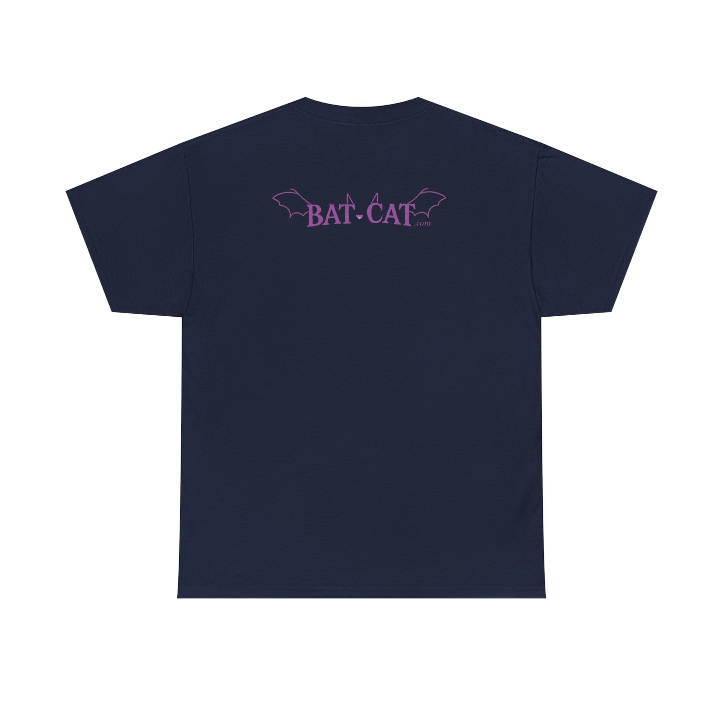 Yin Yang bat-cat Unisex heavy Cotton Tee