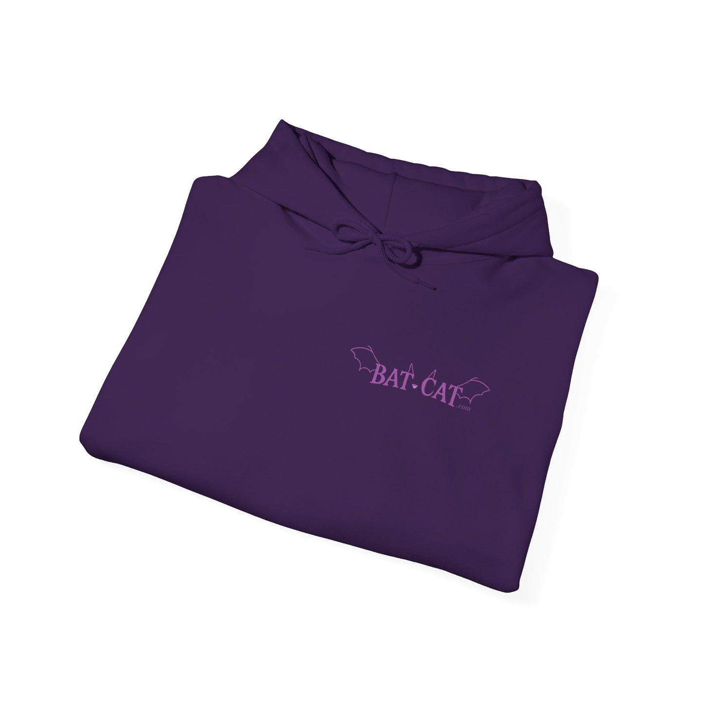 Purple bat-cat Unisex Hooded Sweatshirt