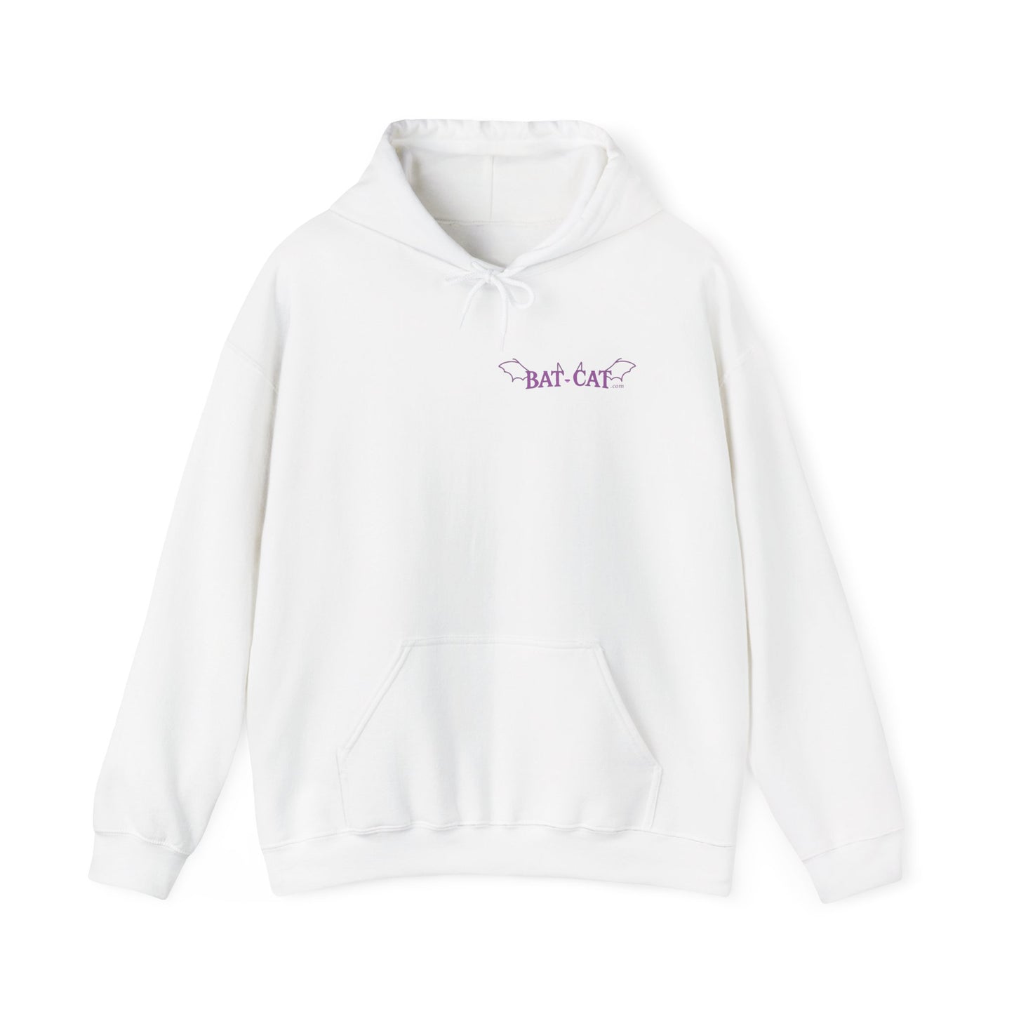 Purple bat-cat Unisex Hooded Sweatshirt
