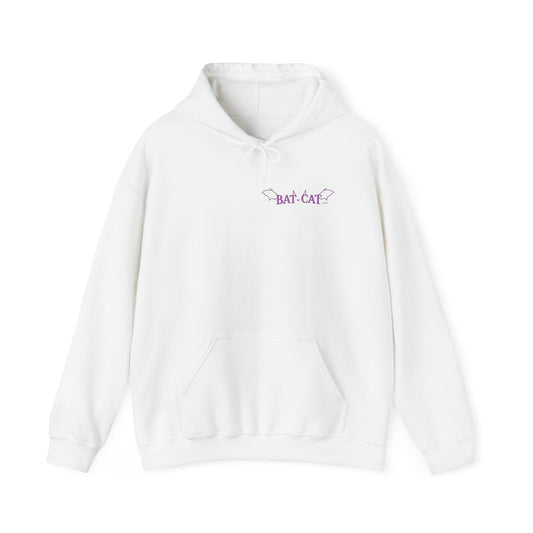 Purple bat-cat Unisex Hooded Sweatshirt