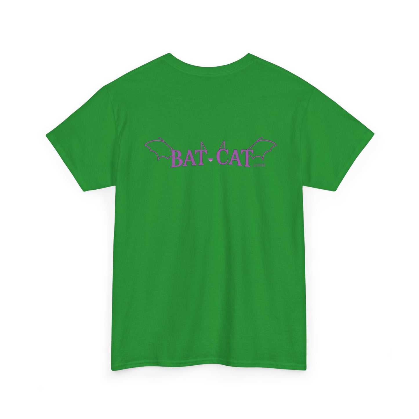 Green bat-cat Unisex Cotton Tee