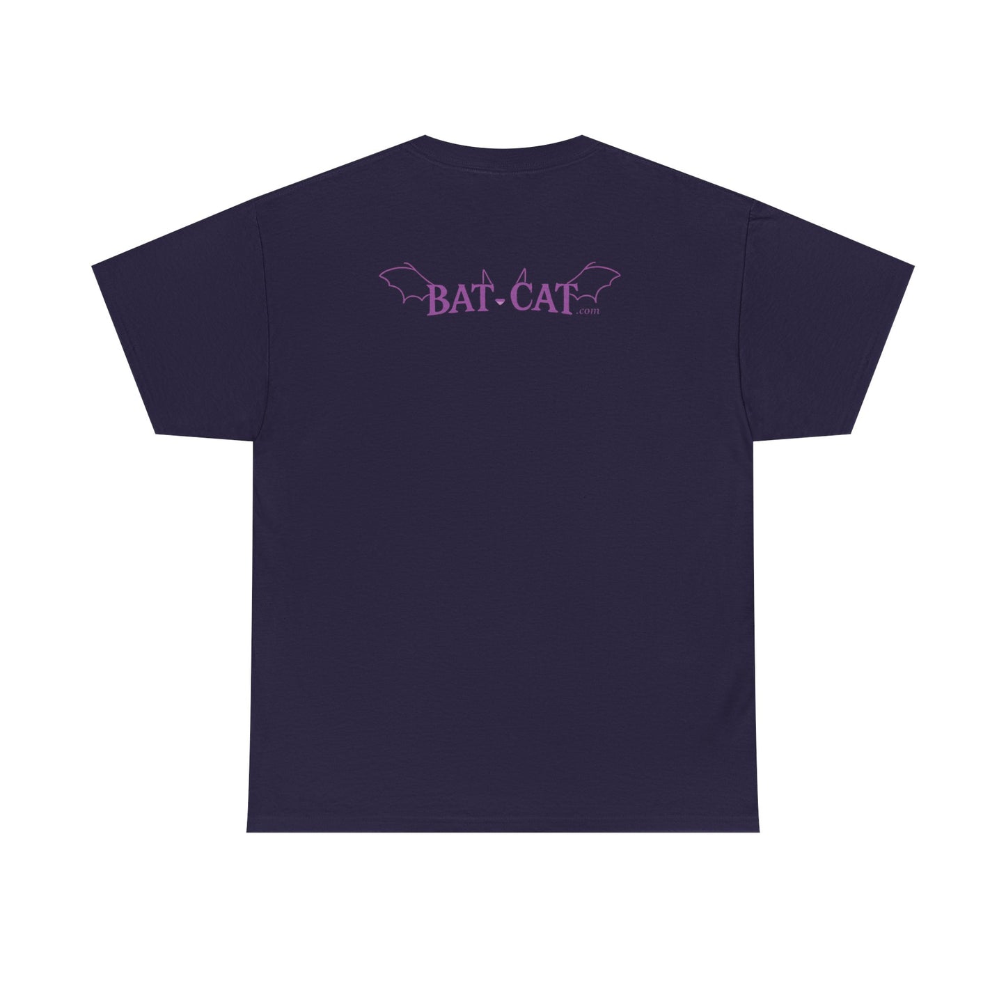 Yin Yang bat-cat Unisex heavy Cotton Tee